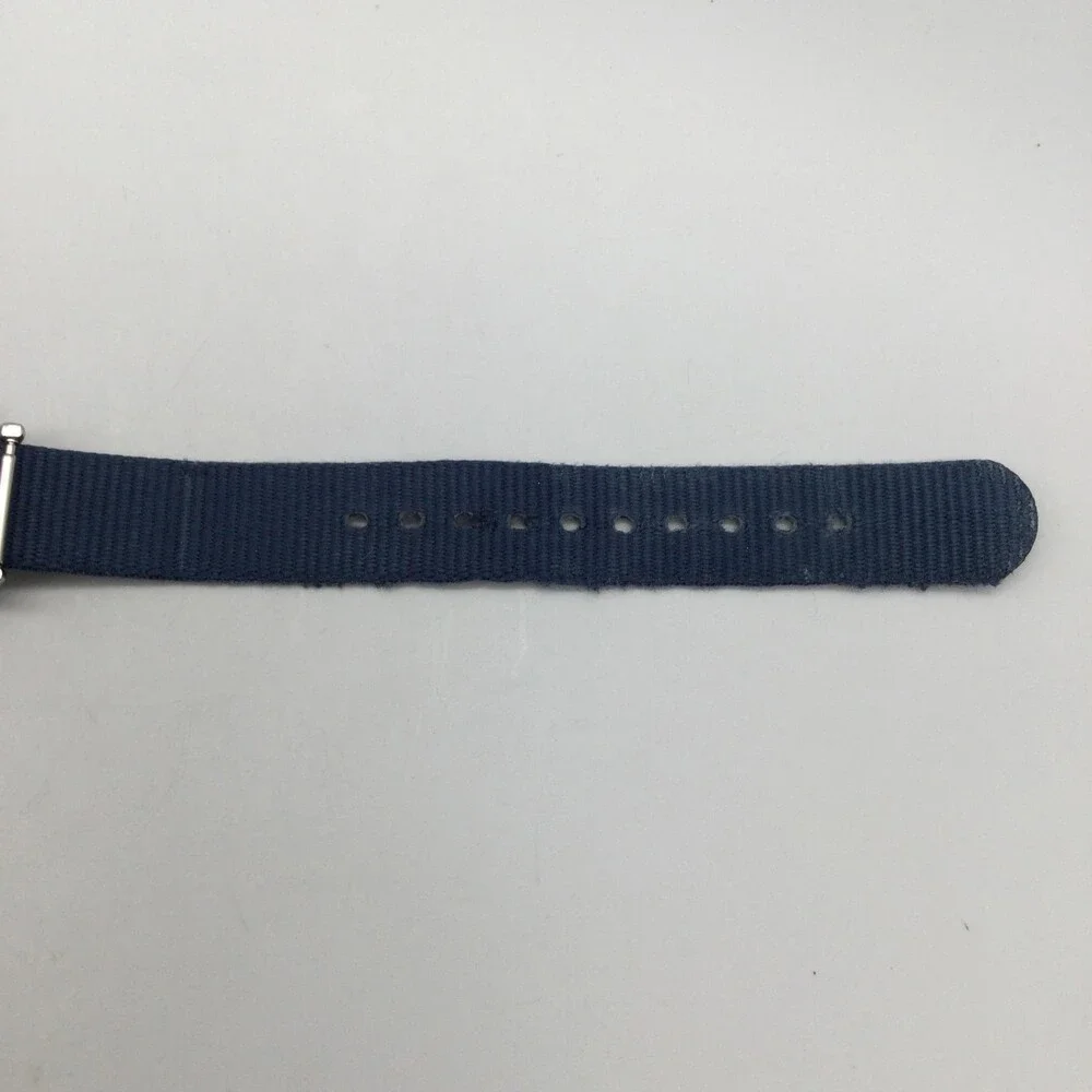 Timex Indiglo Womens Watch 31mm White Dial Blue Floral Nylon Strap New Battery